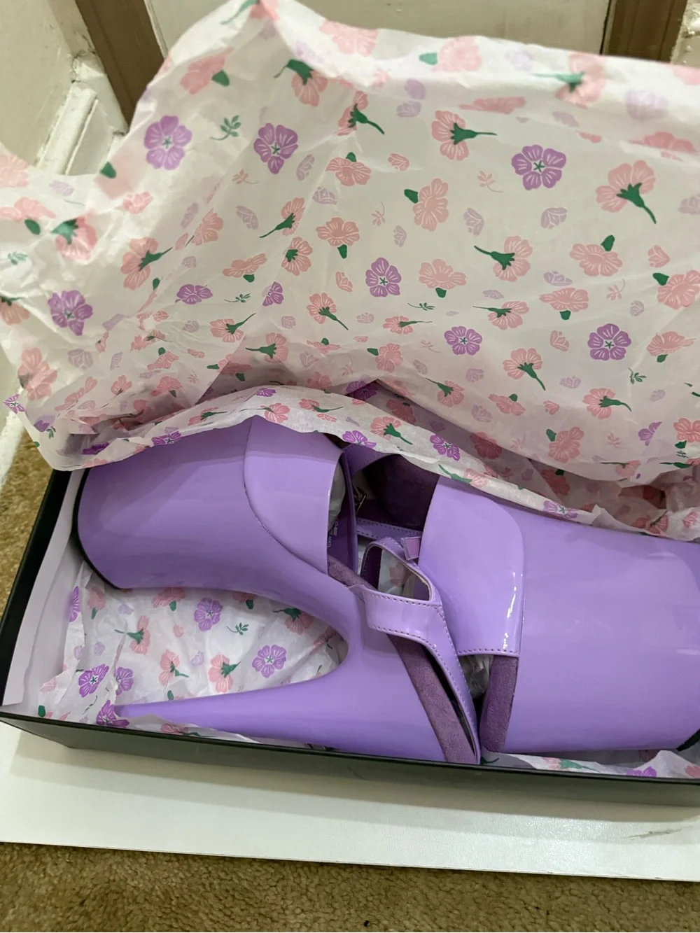 Pleaser Lavender High Platform Stiletto Sandals